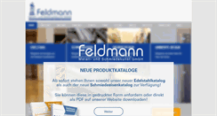 Desktop Screenshot of feldmann-gmbh.com