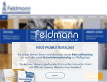 Tablet Screenshot of feldmann-gmbh.com